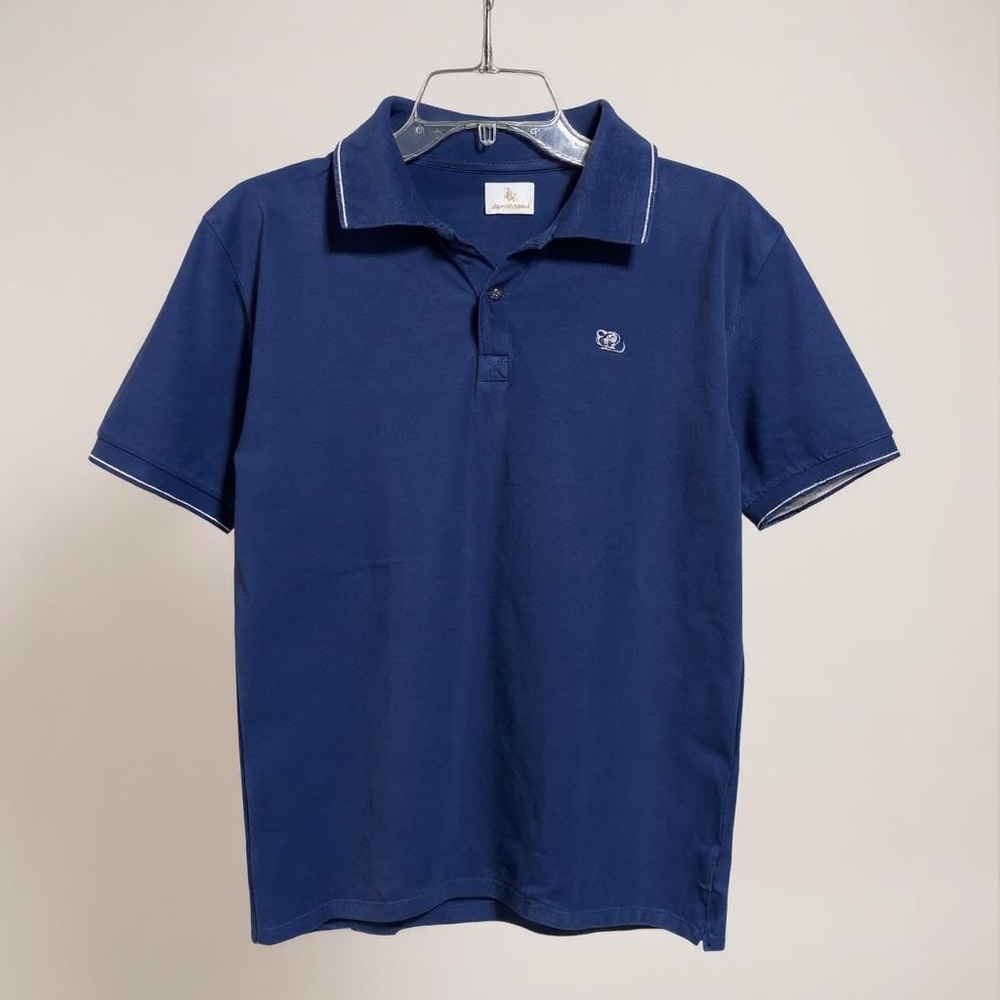 Jey Coleman Dark Blue Polo Shirts Man’s Size M Golf Casual Preppy Old Money